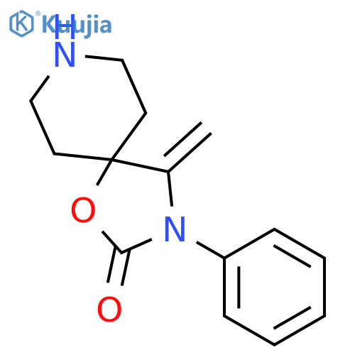 1-Oxa-3,8-diazaspiro[4.5]decan-2-one, 4-methylene-3-phenyl- structure