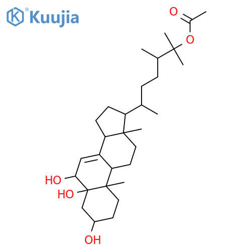 (24S)-24-Methylcholest-7-ene-3beta,5alpha,6beta,25-tetrol 25-Monoacetate structure
