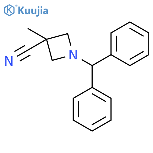 1-benzhydryl-3-methyl-azetidine-3-carbonitrile structure