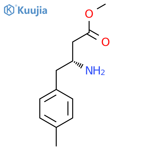 methyl (3R)-3-amino-4-(4-methylphenyl)butanoate structure