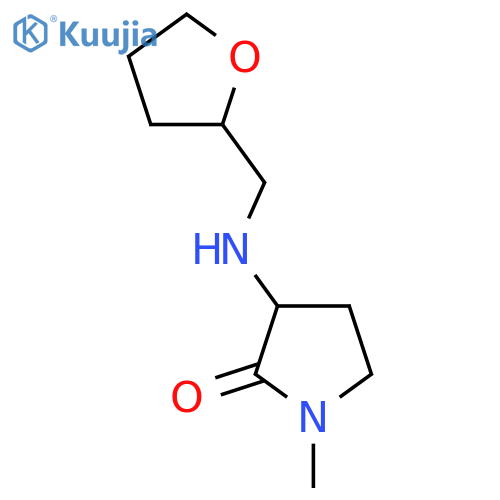 1-methyl-3-{(oxolan-2-yl)methylamino}pyrrolidin-2-one structure