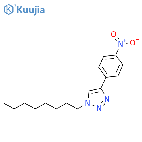 1H-1,2,3-Triazole, 4-(4-nitrophenyl)-1-octyl- structure