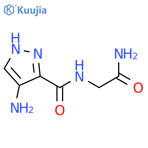 4-Amino-N-(2-amino-2-oxoethyl)-1H-pyrazole-3-carboxamide structure