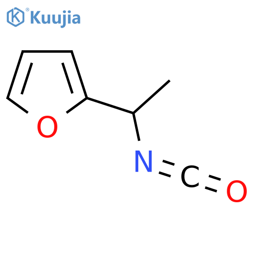 2-(1-Isocyanatoethyl)furan structure
