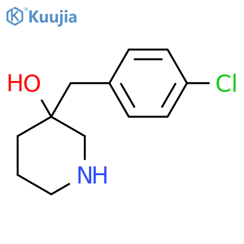3-(4-chlorophenyl)methylpiperidin-3-ol structure