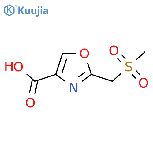 2-(Methylsulfonyl)methyl-oxazole-4-carboxylic Acid structure