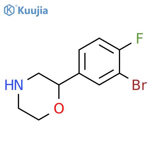 2-(3-bromo-4-fluorophenyl)morpholine structure