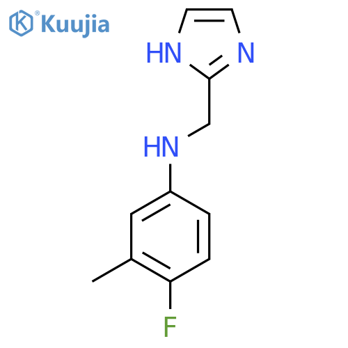 4-fluoro-N-(1H-imidazol-2-yl)methyl-3-methylaniline structure