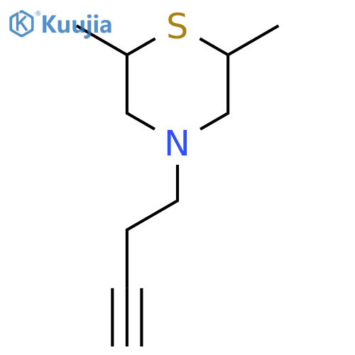 4-(but-3-yn-1-yl)-2,6-dimethylthiomorpholine, Mixture of diastereomers structure