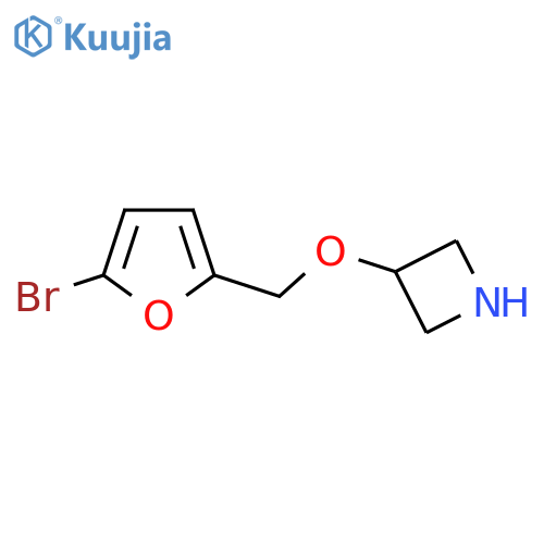 3-[(5-Bromofuran-2-yl)methoxy]azetidine structure