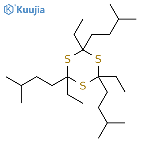 1,3,5-Trithiane, 2,4,6-triethyl-2,4,6-tris(3-methylbutyl)- structure