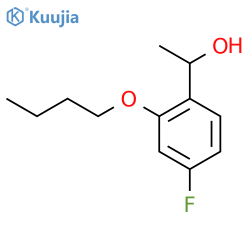 1-(2-Butoxy-4-fluorophenyl)ethanol structure