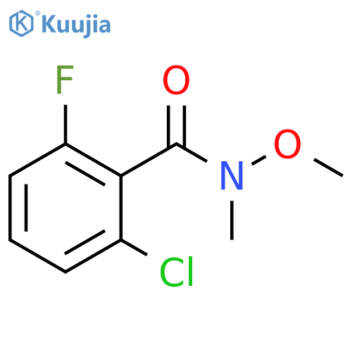 2-chloro-6-fluoro-N-methoxy-N-methylbenzamide structure