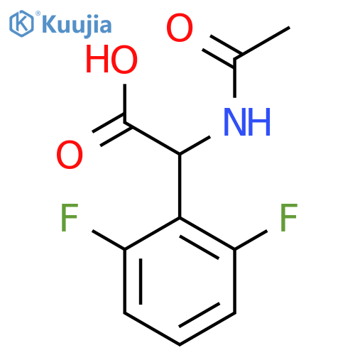 2-(2,6-difluorophenyl)-2-acetamidoacetic acid structure