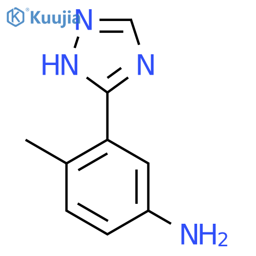 4-Methyl-3-(1H-1,2,4-triazol-3-YL)aniline structure
