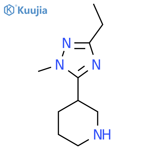 3-(3-Ethyl-1-methyl-1h-1,2,4-triazol-5-yl)piperidine structure