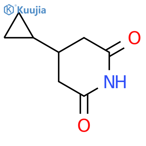 4-CYCLOPROPYLPIPERIDINE-2,6-DIONE structure