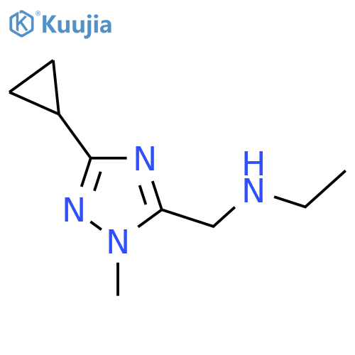 (3-cyclopropyl-1-methyl-1H-1,2,4-triazol-5-yl)methyl(ethyl)amine structure