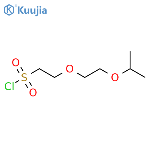 2-2-(propan-2-yloxy)ethoxyethane-1-sulfonyl chloride structure