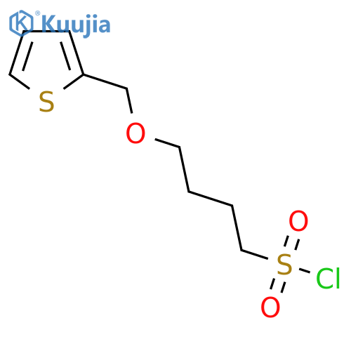4-(thiophen-2-yl)methoxybutane-1-sulfonyl chloride structure