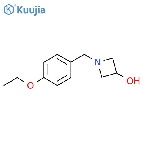 1-[(4-ethoxyphenyl)methyl]azetidin-3-ol structure