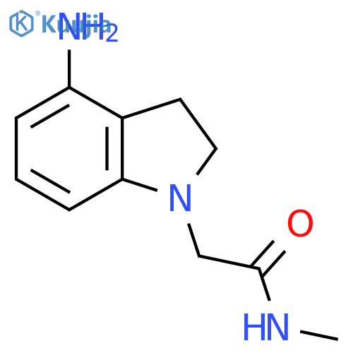 2-(4-Aminoindolin-1-yl)-N-methylacetamide structure