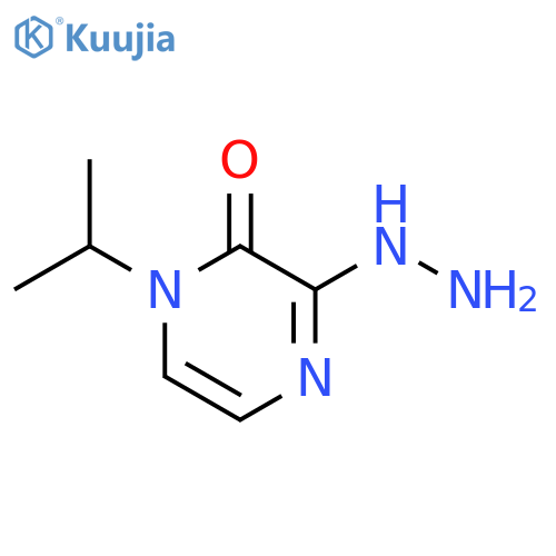 3-hydrazinyl-1-(propan-2-yl)-1,2-dihydropyrazin-2-one structure