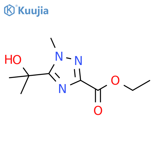 Ethyl 5-(1-hydroxy-1-methylethyl)-1-methyl-1H-1,2,4-triazole-3-carboxylate structure