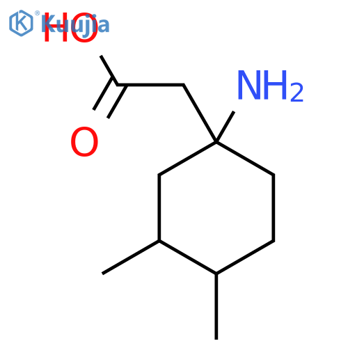 2-(1-Amino-3,4-dimethylcyclohexyl)acetic acid structure