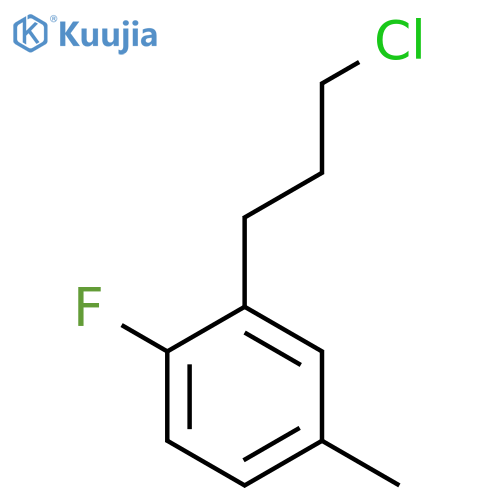 3-(3-Chloropropyl)-4-fluorotoluene structure