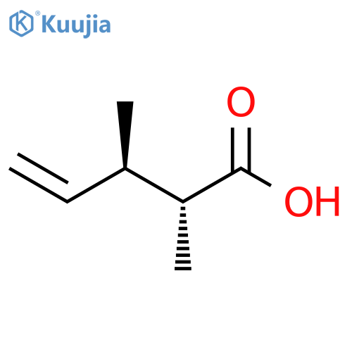 4-Pentenoic acid, 2,3-dimethyl-, (2R,3R)- structure