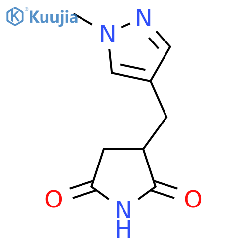 3-(1-methyl-1H-pyrazol-4-yl)methylpyrrolidine-2,5-dione structure