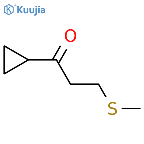 1-Propanone, 1-cyclopropyl-3-(methylthio)- structure