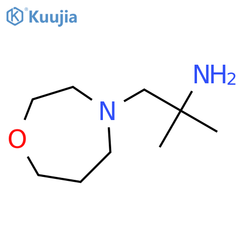 2-methyl-1-(1,4-oxazepan-4-yl)propan-2-amine structure