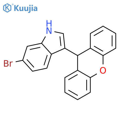 1H-Indole, 6-bromo-3-(9H-xanthen-9-yl)- structure