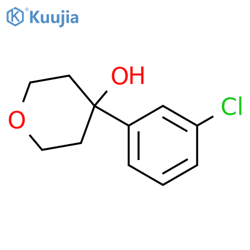 4-(3-Chlorophenyl)oxan-4-ol structure