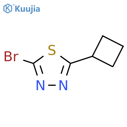 2-bromo-5-cyclobutyl-1,3,4-thiadiazole structure
