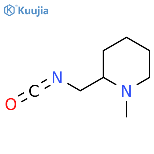 2-(Isocyanatomethyl)-1-methylpiperidine structure