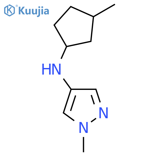 1-methyl-N-(3-methylcyclopentyl)-1H-pyrazol-4-amine structure