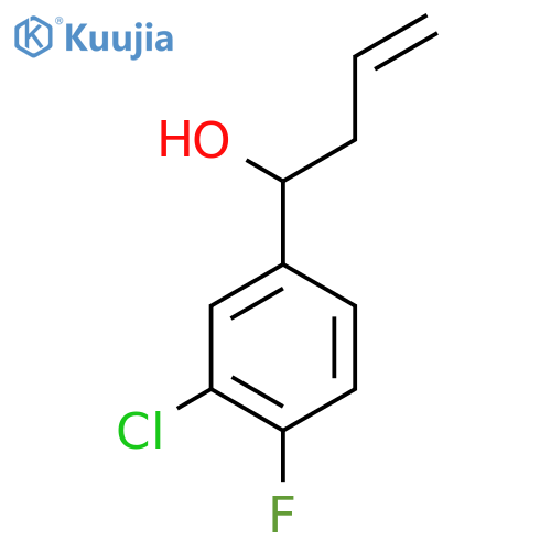 1-(3-Chloro-4-fluorophenyl)but-3-en-1-ol structure