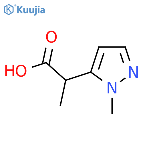 2-(1-methyl-1H-pyrazol-5-yl)propanoic acid structure
