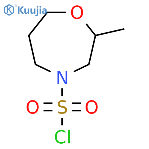 2-methyl-1,4-oxazepane-4-sulfonyl chloride structure