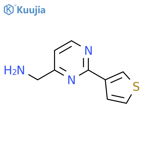 1-2-(Thiophen-3-yl)pyrimidin-4-ylmethanamine structure