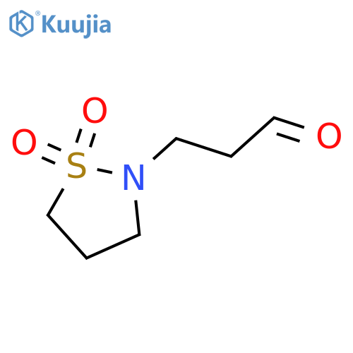 3-(1,1-Dioxo-1lambda6,2-thiazolidin-2-yl)propanal structure