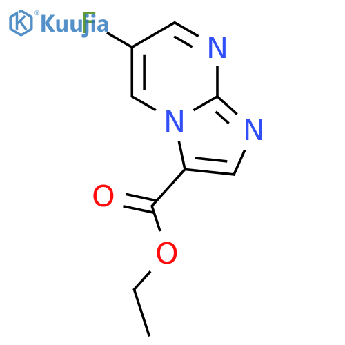 6-fluoro-Imidazo[1,2-a]pyrimidine-3-carboxylic acid ethyl ester structure