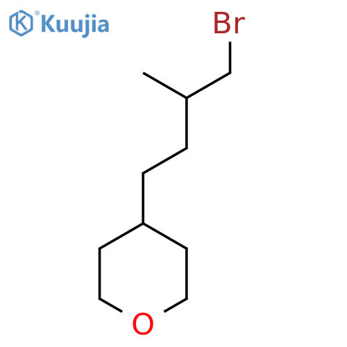 4-(4-Bromo-3-methylbutyl)tetrahydro-2h-pyran structure