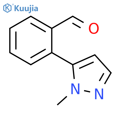 2-(1-methyl-1H-pyrazol-5-yl)benzaldehyde structure