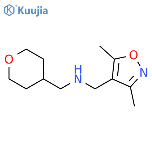 (dimethyl-1,2-oxazol-4-yl)methyl(oxan-4-yl)methylamine structure
