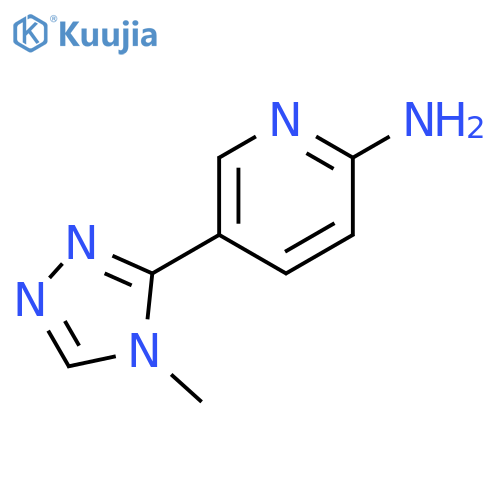 5-(4-methyl-4H-1,2,4-triazol-3-yl)pyridin-2-amine structure
