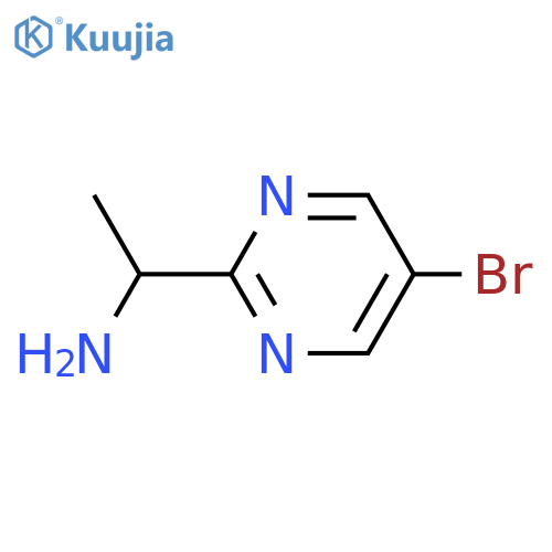 1-(5-bromopyrimidin-2-yl)ethan-1-amine structure